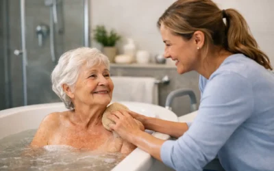 Fort Worth Home Health Care Blog 6 Bathing Assistance for Elderly Parents at Home